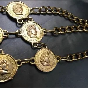 Accessories | Vintage Coin Triple Medallion Chain Belt  display picture 1